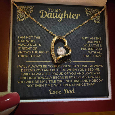 The "Always My Little Girl" Heart Necklace