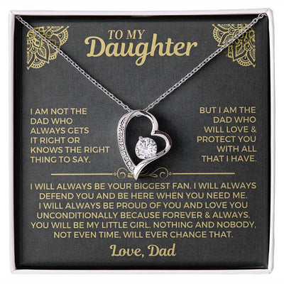 The "Always My Little Girl" Heart Necklace